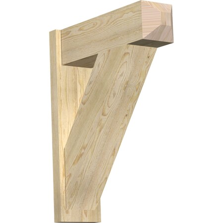 Ekena Millwork Traditional Craftsman Rough Sawn Outlooker, Douglas Fir, 8"W x 26"D x 32"H OUT08X26X32TRA04RDF